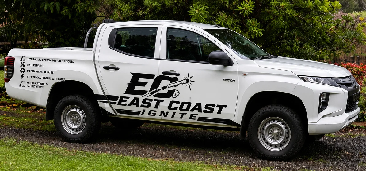 East Coast Ignite branded service vehicle